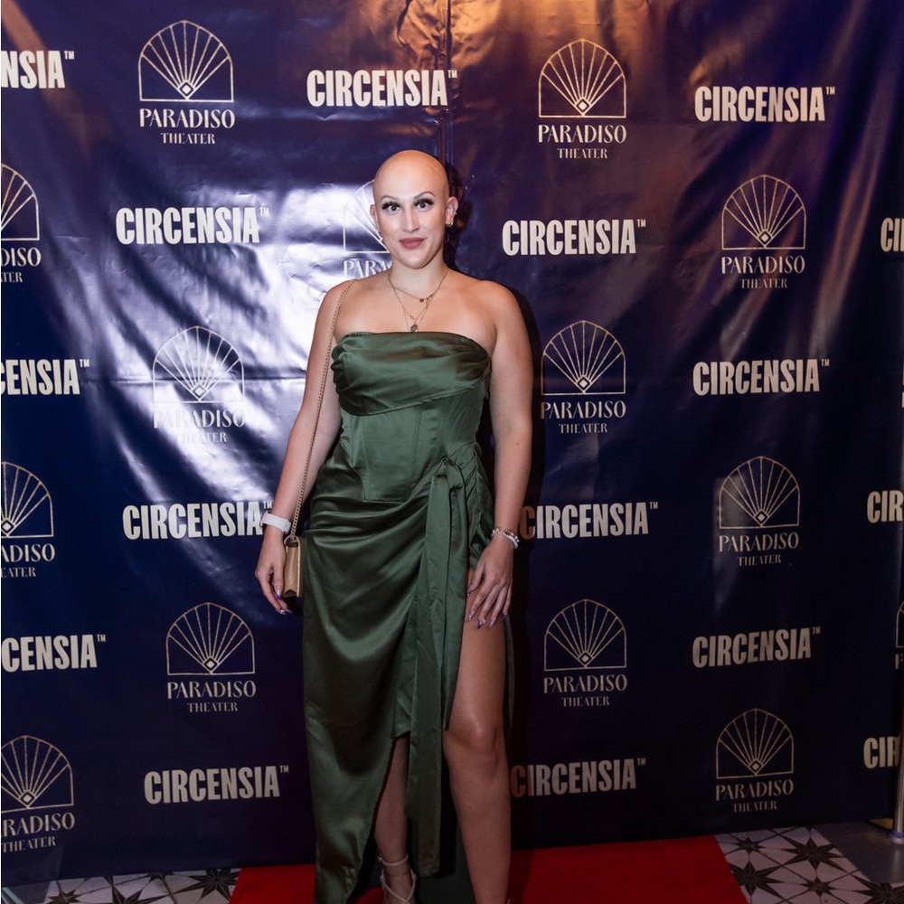 Elegant Green Strapless Dress